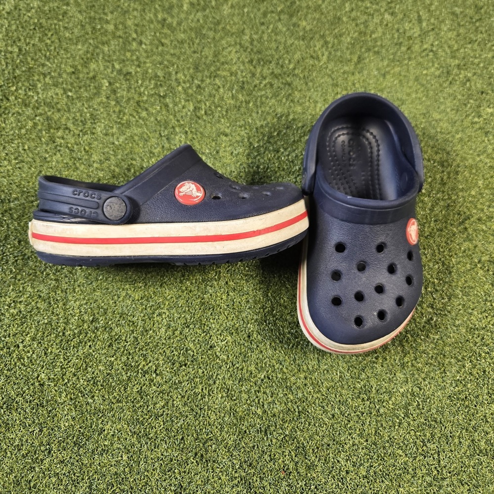 CROCS Crocband Clogs Children Kids Toddler Blue Slip On - C 8